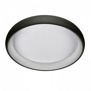Plafoniera moderna neagra rotunda cu led Italux Alessia d41 3000k