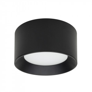 Plafoniera moderna neagra rotunda cu led Italux Sirius d15