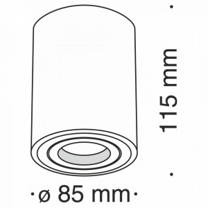 Spot aplicat Maytoni Alfa Alb 2- 01W