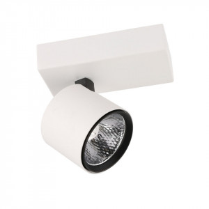 Spot aplicat modern alb rotund cu led Italux Boniva