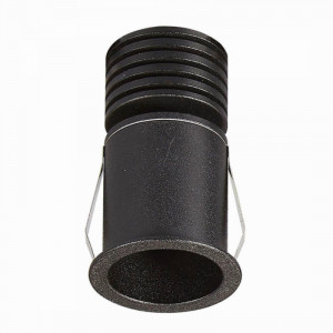 Spot incastrat modern negru rotund 2700k Mantra Guincho M