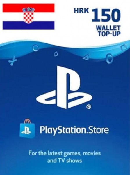 Playstation Wallet PSN Gift Card 150 HRK - 150 kuna