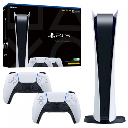 Konzola Sony PlayStation 5 PS5 Digital edition 825GB + Dualsense white