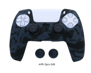 PS5 SIlicone Case Camouflage grey - Silikonska zaštita + poklon