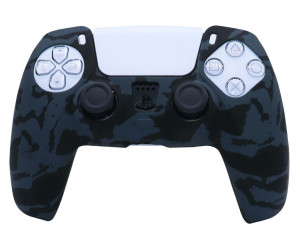 PS5 SIlicone Case Camouflage grey - Silikonska zaštita + poklon