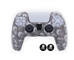 PS5 Silicone Case + Thumb grips - Skeleton