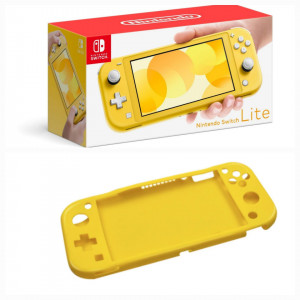 Konzola Nintendo Switch Lite - Yellow + Silicone Case