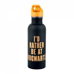 Harry Potter (I'd Rather Be At Hogwarts) Metal Canteen Bottle - Metalna flaša