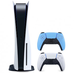 Konzola Sony PlayStation 5 PS5 CD/DISC edition 825GB + PS5 Dualsense Starlight blue