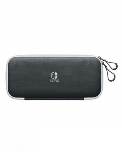 Nintendo Switch Carrying Case & Screen Protector - Black and White