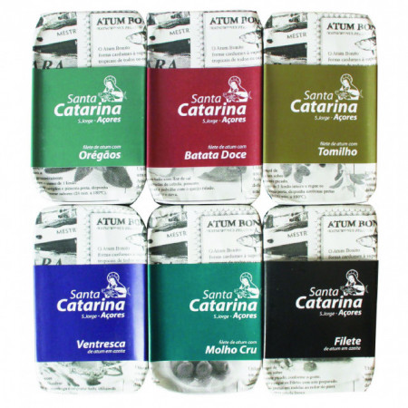 Filetes de Atum Santa Catarina Açores (conjunto 6 conservas)