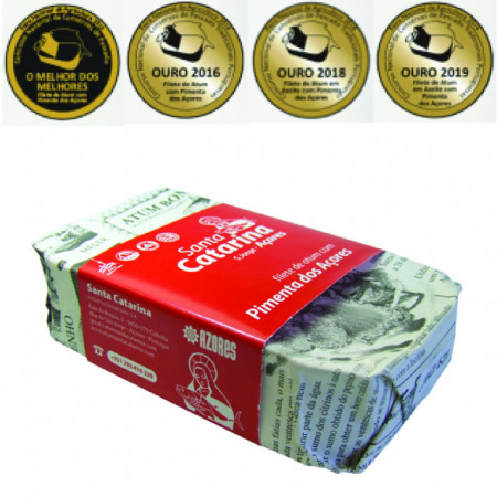 Filetes de Atum com Pimenta da Terra Santa Catarina Açores 120g