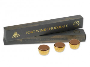 Arcádia Caixa com Garrafa Vinho Porto Calém 10 Anos + 2 Caixas de Chocolate com Vinho do Porto