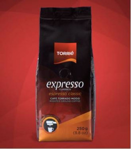 Café Espresso Clássico grão torrado moido Torrié 250g