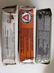 3 Conservas de Bacalhau  120g x 3 uni