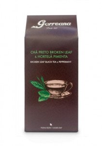 Chá Gorreana dos Açores Broken Leaf com Hortelá Pimental 80g x 2uni