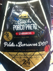 Paleta de Porco Preto do Alentejo Bolota - 24 Meses DOP 4,5 a 5kg