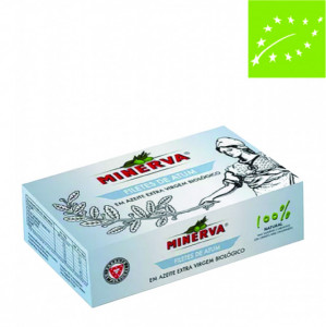 Minerva Organic Tuna Fillets in EV Olive Oil 120g