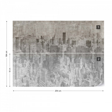Fototapet - New York City – Efect Grafic Alb-Negru