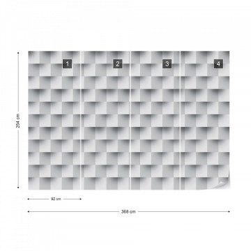 3D Brick Illusion Pattern Photo Wallpaper Wall Mural