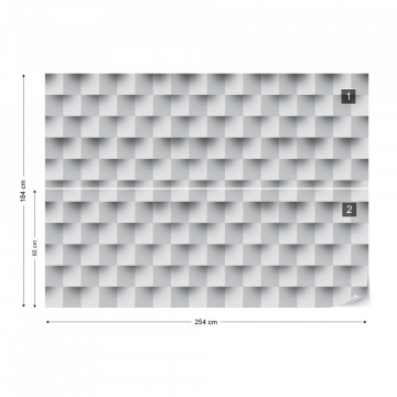 3D Brick Illusion Pattern Photo Wallpaper Wall Mural