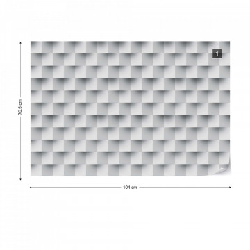 3D Brick Illusion Pattern Photo Wallpaper Wall Mural