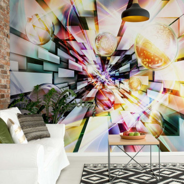 3D Abstract Design Multicoloured Photo Wallpaper Wall Mural