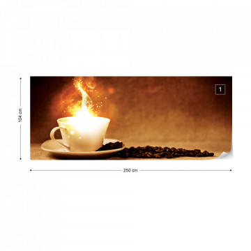 Coffee Cafe Cup Of Magic Photo Wallpaper Wall Mural