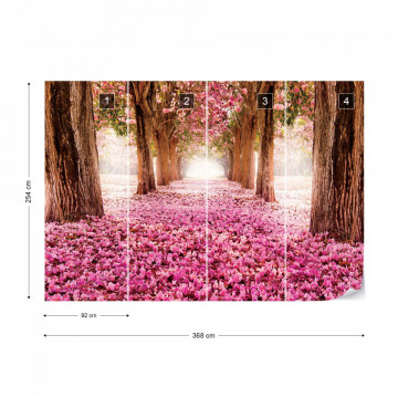 Flowers Blossom Trees Forest Nature Photo Wallpaper Wall Mural