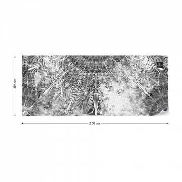 Black And White Vintage Grunge Design Photo Wallpaper Wall Mural