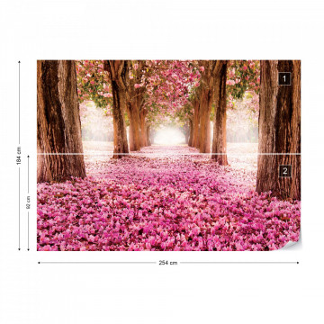 Flowers Blossom Trees Forest Nature Photo Wallpaper Wall Mural