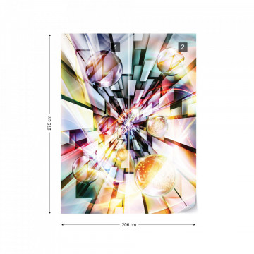 3D Abstract Design Multicoloured Photo Wallpaper Wall Mural
