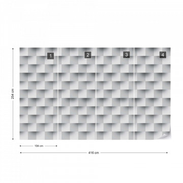 3D Brick Illusion Pattern Photo Wallpaper Wall Mural