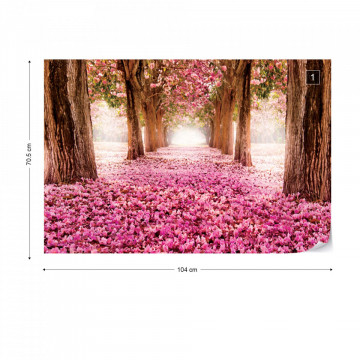 Flowers Blossom Trees Forest Nature Photo Wallpaper Wall Mural