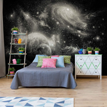 Planets Galaxy Outer Space Photo Wallpaper Wall Mural