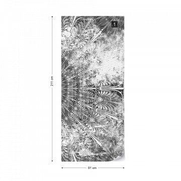 Black And White Vintage Grunge Design Photo Wallpaper Wall Mural