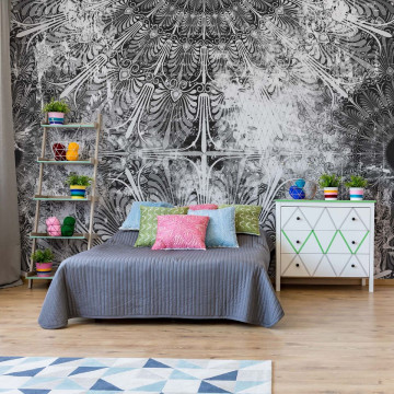 Black And White Vintage Grunge Design Photo Wallpaper Wall Mural
