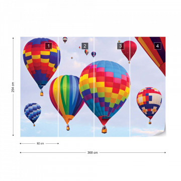 Hot Air Baloons Colours Photo Wallpaper Wall Mural