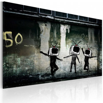Tablou - TV heads dance (Banksy)