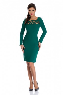 Rochie verde office