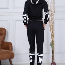 Trening dama negru cu imprimeu