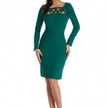 Rochie verde office