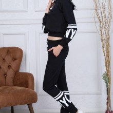 Trening dama negru cu imprimeu