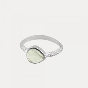 Inel de argint cu cristal Dew Drop