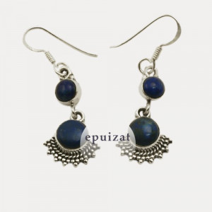Cercei de argint cu lapis lazuli Ananda