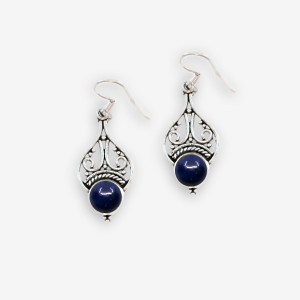 Cercei de argint cu lapis lazuli Didara