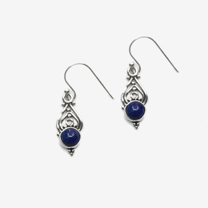 Cercei de argint cu lapis lazuli Leka