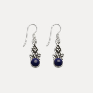 Cercei de argint cu lapis lazuli Sati