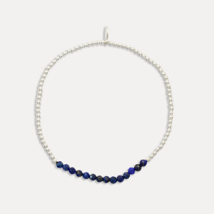 Brățară de argint și lapis lazuli