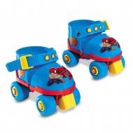 Patine cu rotile si echipament de protectie Spiderman marime 22-29